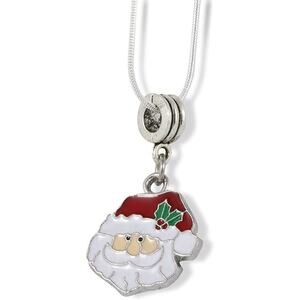 Santa Head Necklace - Christmas Noel St Nick Saint Nicolas